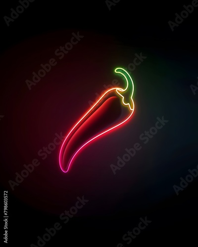 a neon sign for a chili restaurant