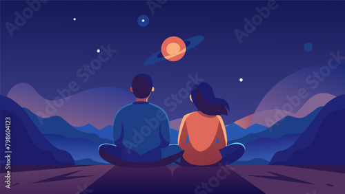 We sit in silence gazing at the illuminated night sky feeling a deep sense of connection to the universe and our own inner selves..