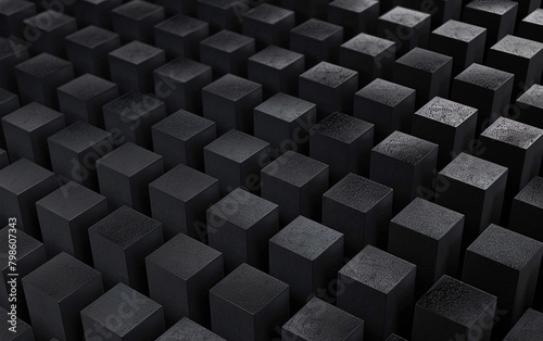 Background illustration of black blocks placed next to each other