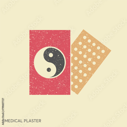 Medical plaster. The means of Chinese traditional medicine