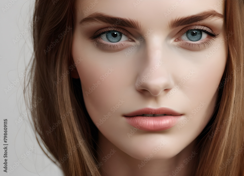 Portrait of a fashionable elegant woman, modern style, generative ai Portrait of a fashionable elegant woman, modern style, generative ai