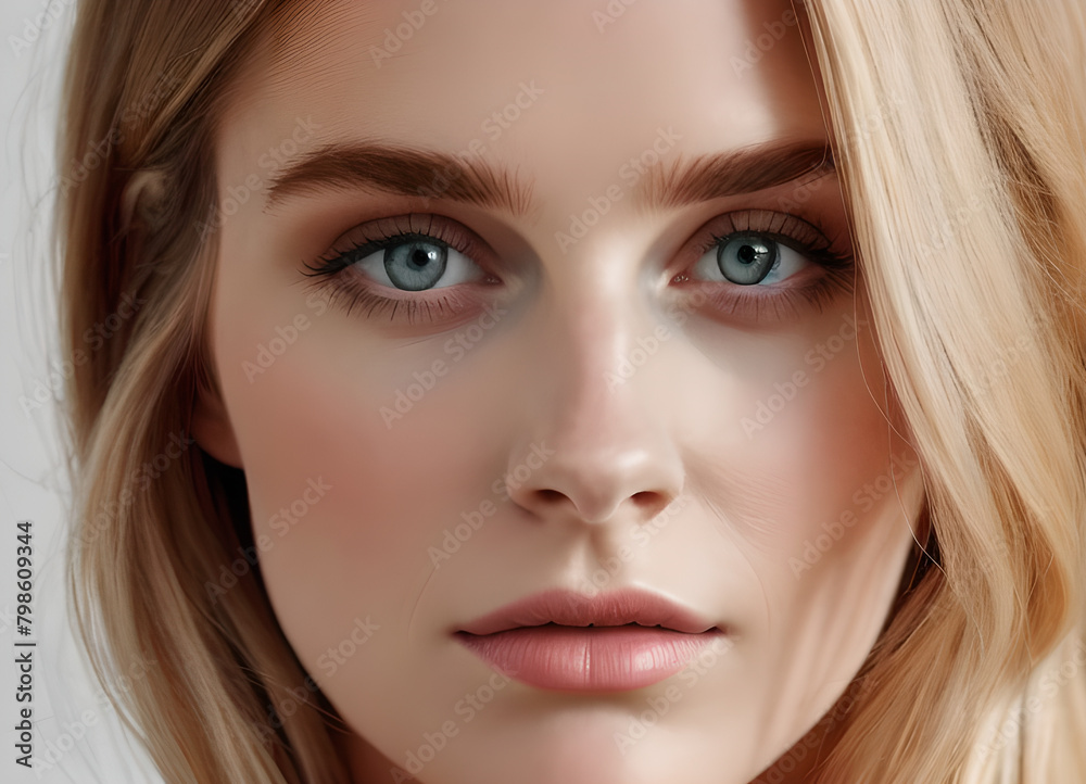 Portrait of a fashionable elegant woman, modern style, generative ai Portrait of a fashionable elegant woman, modern style, generative ai