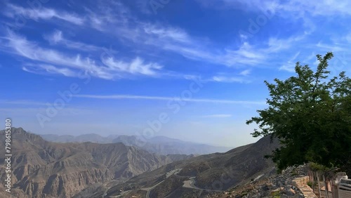 landscape with mountains, jebel jais view, mountains view photo