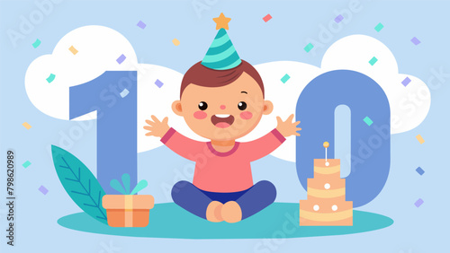 With only a few months left before the little one turns one the Monthly Birthday Bash at ten months is a bittersweet celebration of growth and