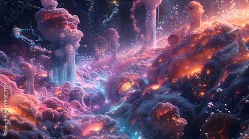 Mesmerizing Cosmic Explosion in Enchanting Galactic Dreamscape