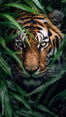 Quadro su tela tiger in the zoo