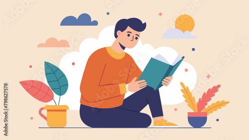 Journaling has become a crucial part of the mans selfcare routine helping him to destress and unwind after a long day..