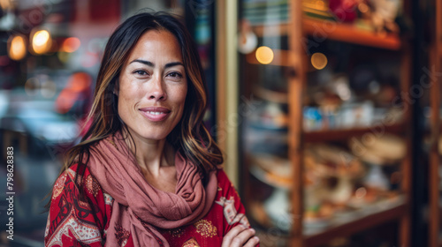 Wallpaper Mural Young businesswoman portrait at her small business shop. Torontodigital.ca