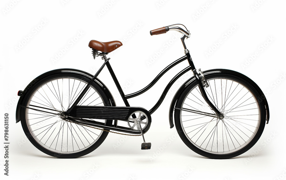 Classic Style Dual Bicycle on white background.