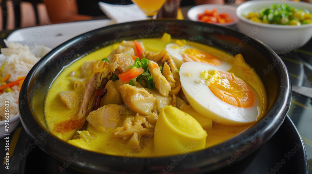 Delicious Aji de Gallina Bowl., Culinary World Tour, Food and Street Food