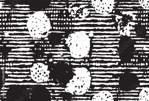 Vector pattern with brush strokes.