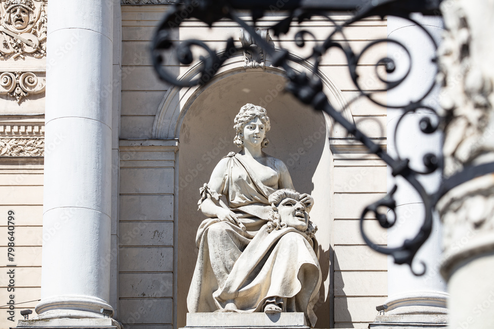 Fototapeta premium Closeup of Lviv opera house