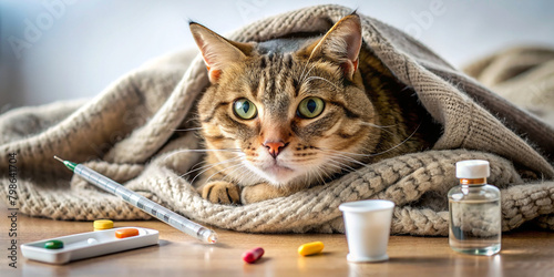cat and medicine