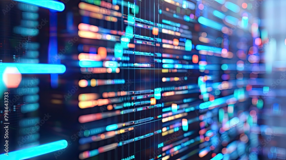 Binary code on a dark blue background Binary code on a dark blue background