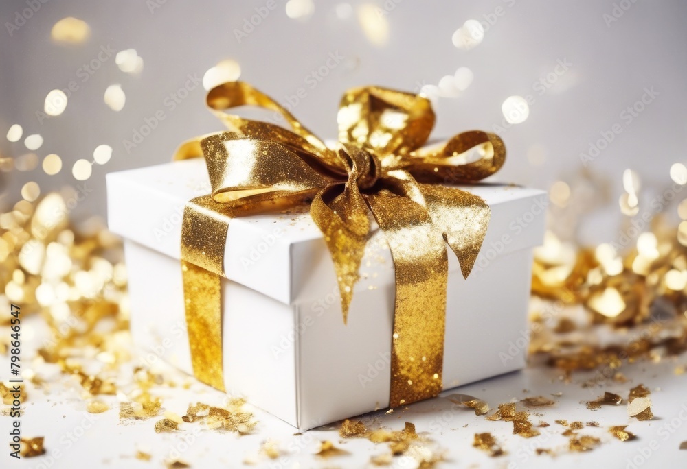 'golden gift A luxury confetti gold white glitter wrapped box present ribbon festive glistering giving birthday wedding christmas holiday bow celebr' 'golden gift A luxury confetti gold white glitter wrapped box present ribbon festive glistering giving birthday wedding christmas holiday bow celebr'