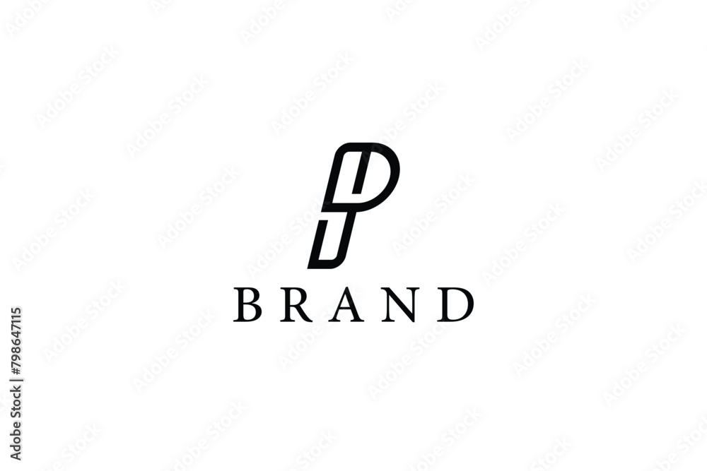 letter SP logo design