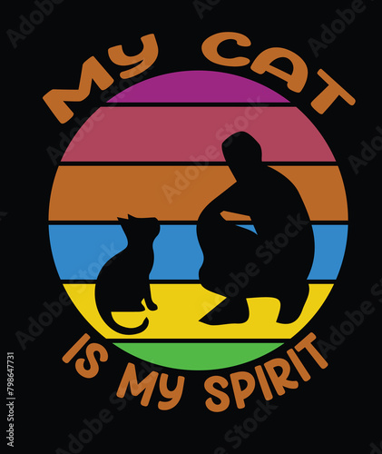 My Love Cat T-shirt Design