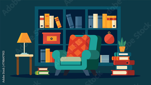 The Mens Book Nook is the perfect blend of sophistication and coziness featuring a plush reading chair and a curated selection of timeless literature..