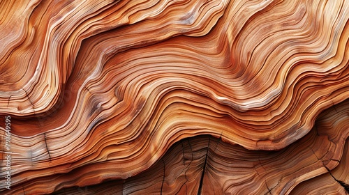 Sculpted desert waves in stone