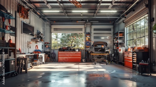 Car garage workshop interior © Khoirul