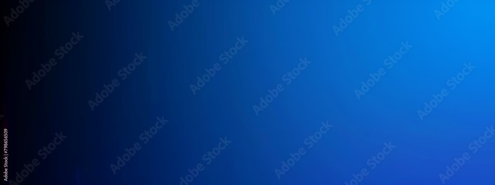 Fototapeta premium Abstract Blue Gradient, Deep blue shades run smoothly into black creating a tranquil backdrop.
