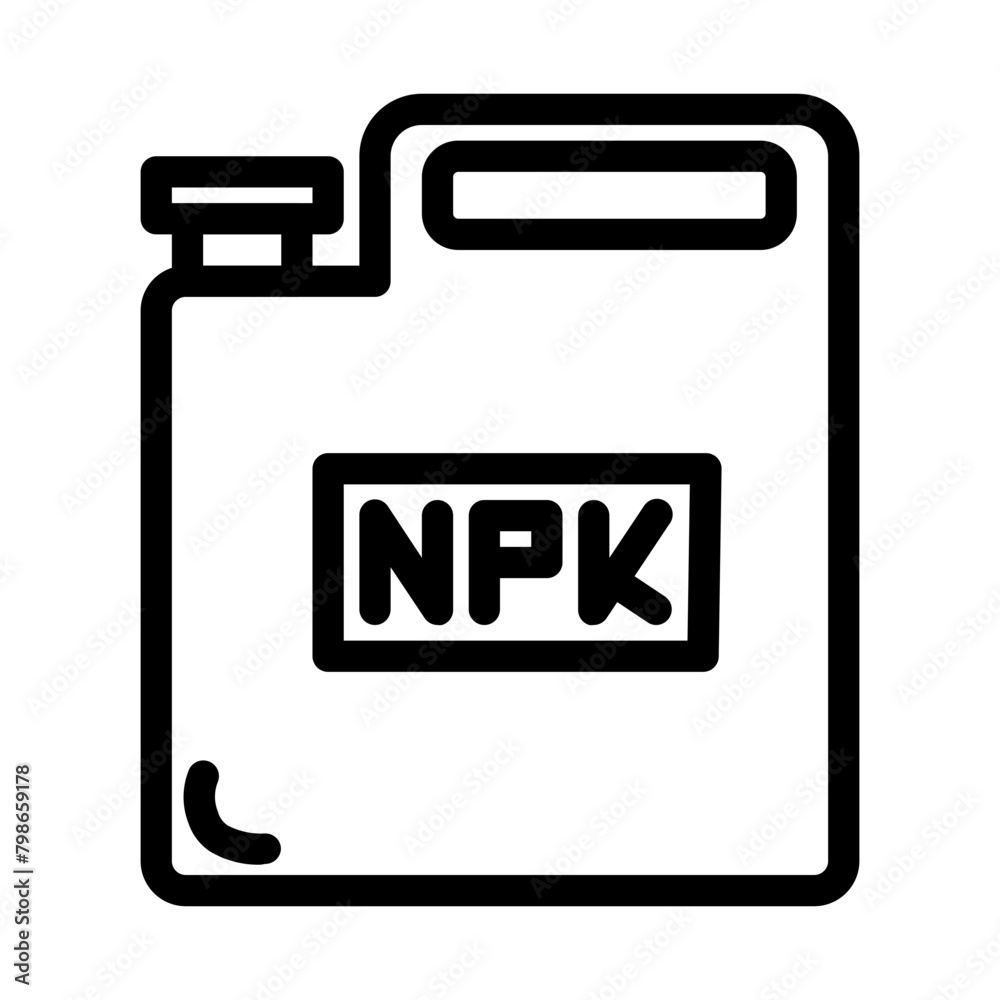 npk fertilizer line style npk fertilizer line style