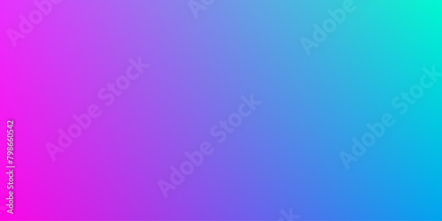 panoramic bright pink and turquoise color gradient background