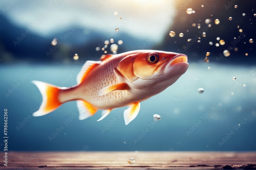 Naklejka premium fish in aquarium