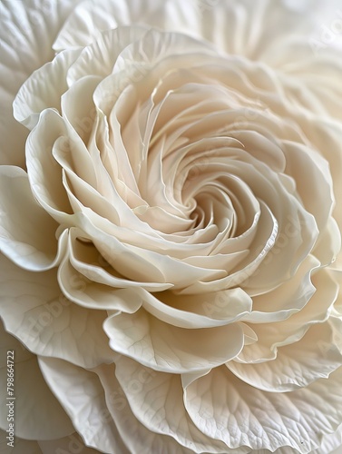 Close Up of a Large White Flower