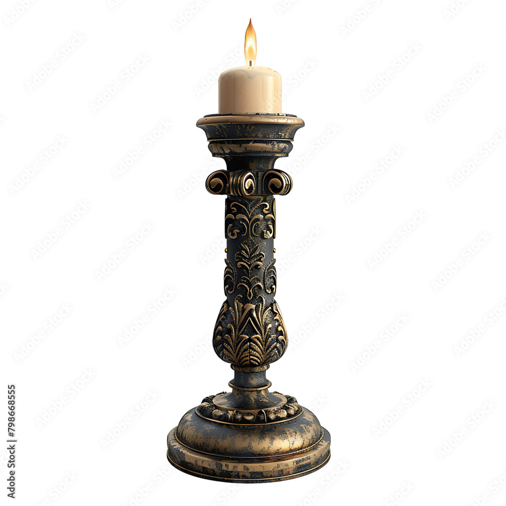 3d render isolate candle on isolated transparent background 3d render isolate candle on isolated transparent background