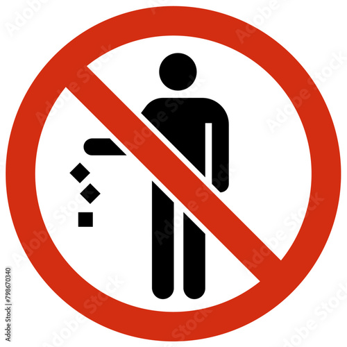 No littering sign