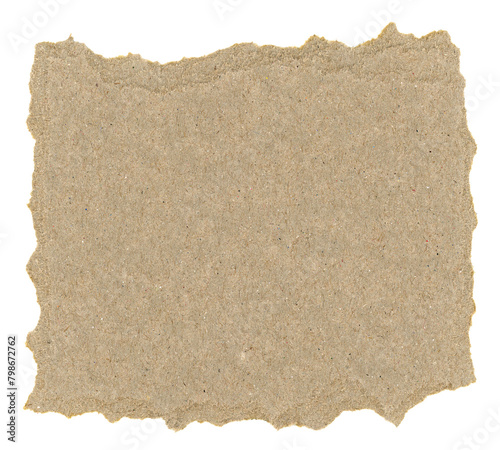 piece of cardboard isolated over white (ID: 798672762)