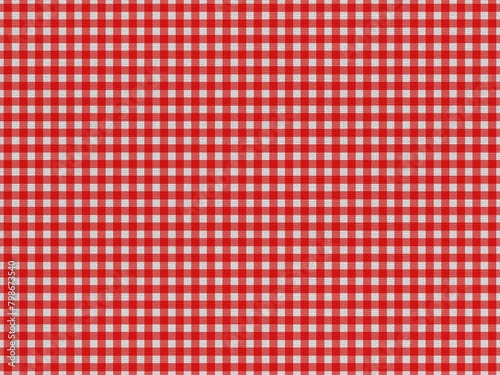red white chequered tablecloth texture background