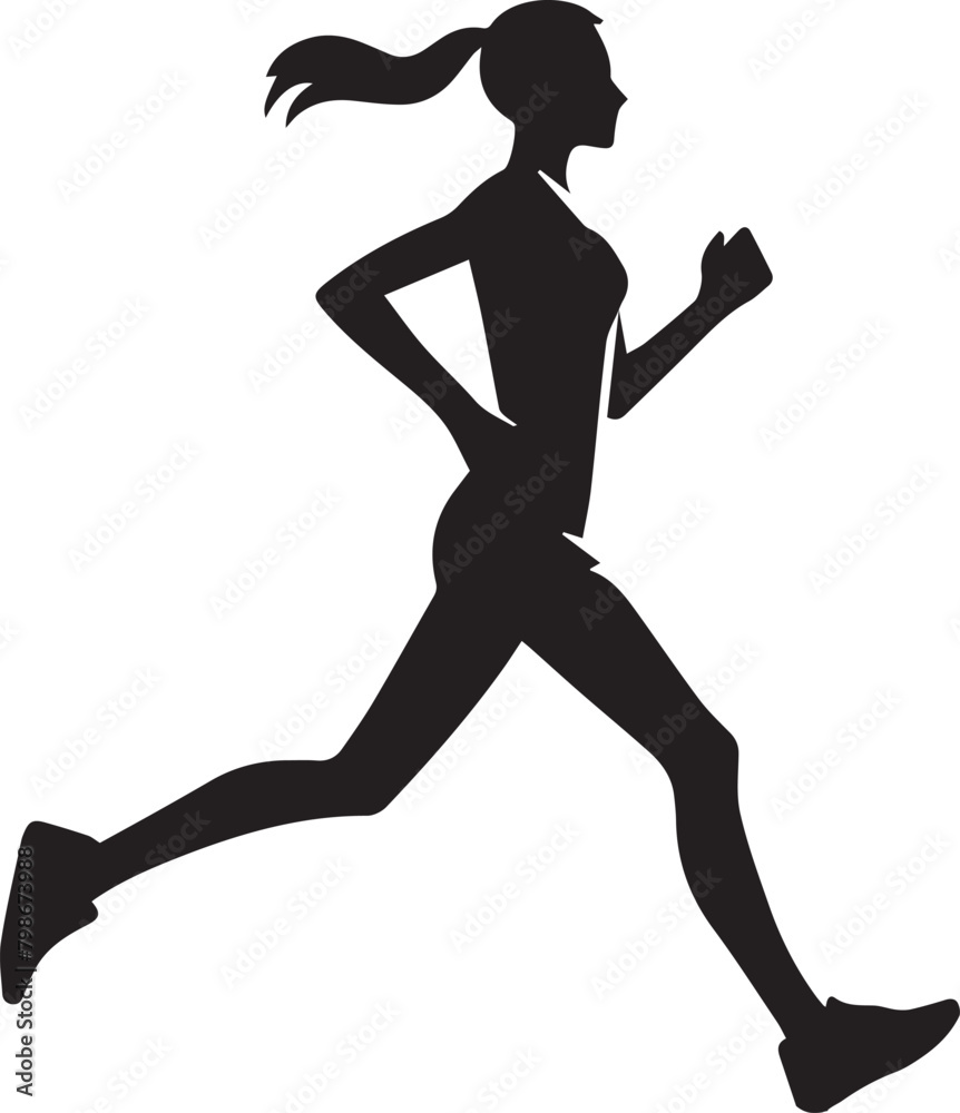 Running girl athlete woman Running girl athlete woman