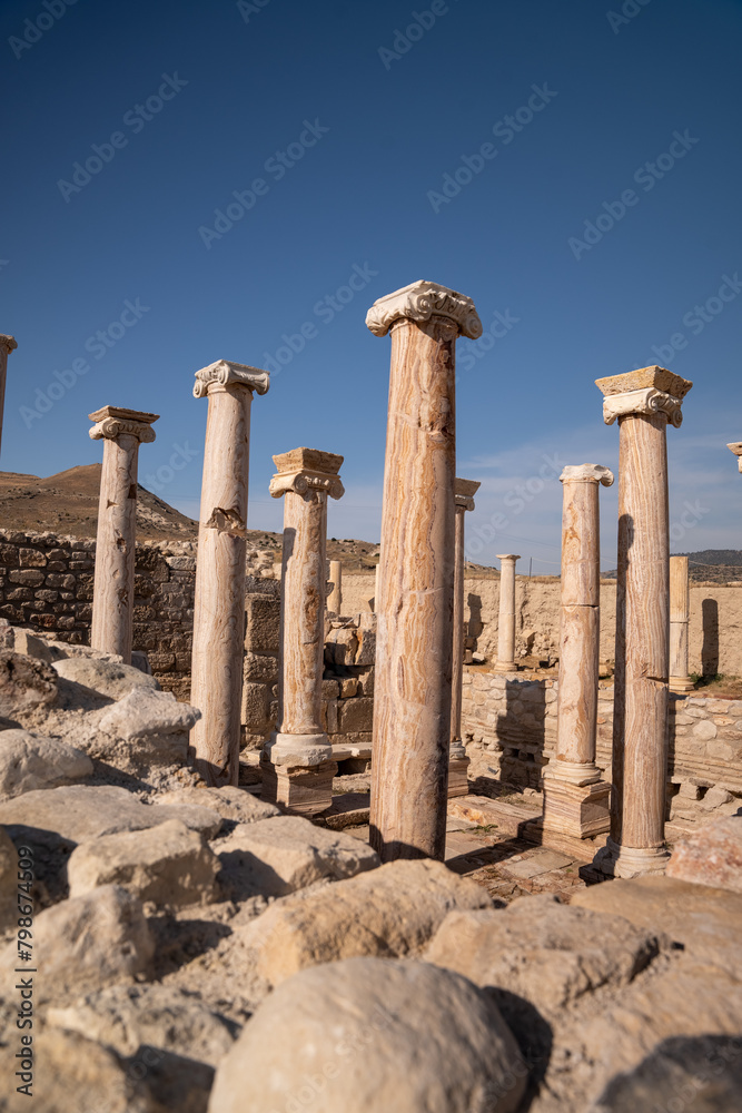 Historical columns, Historical columns from ancient Rome, Antique columns, Historical village from ancient Rome, historical city , ancient city ,