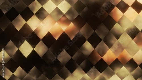 Wallpaper Mural Abstract background 3D animation shiny futuristic glass and metal reflective objects movement rotation play of light. Torontodigital.ca