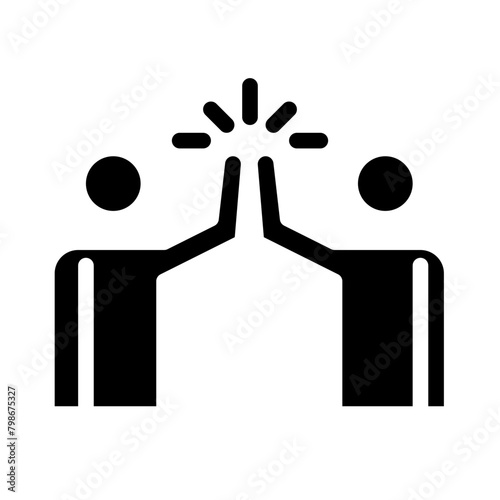 brotherhood illustration in line style solid style