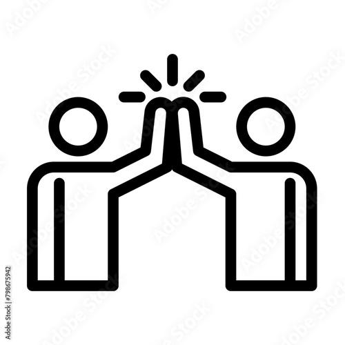 brotherhood illustration in line style