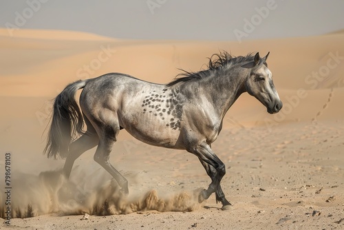 Grey Horse of the Wastelands  Wild Run of Freedom and Power