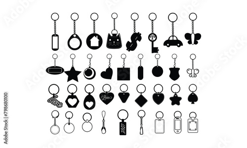 Key chain  Vector bundle, Baby Penguin Clipart, Silhouette, Vector, icons, illustration, design