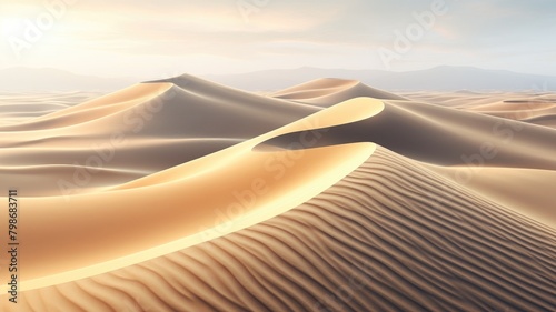 Ethereal Light on Desert Dunes