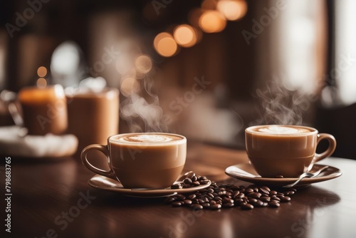'coffee hot drink cup tea bokeh white background aroma cafes breakfast mug espresso brown caffeine black table dark closeup christmas decoration wooden texture blur winter space design food eatery'