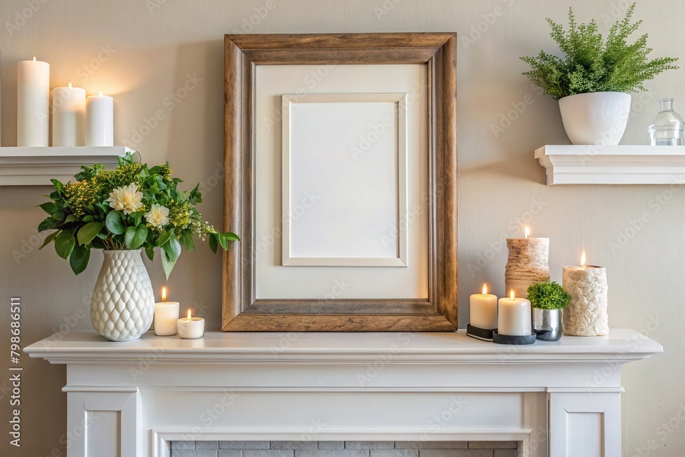 Living room blank frame mockup Living room blank frame mockup