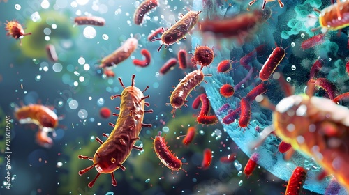 Conceptual Visualization of Infectious Pathogens and Diseases Spreading Across a Digital Landscape