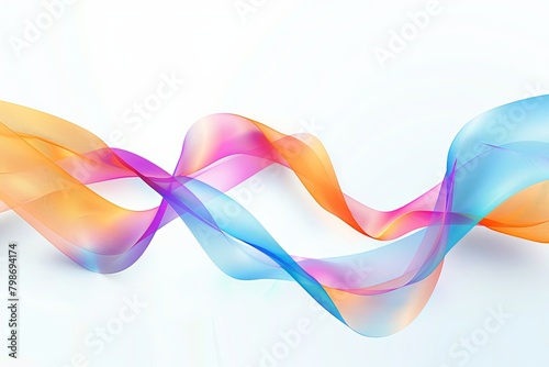 Vibrant Swirls: Modern Geometry Twisted Ribbon Background