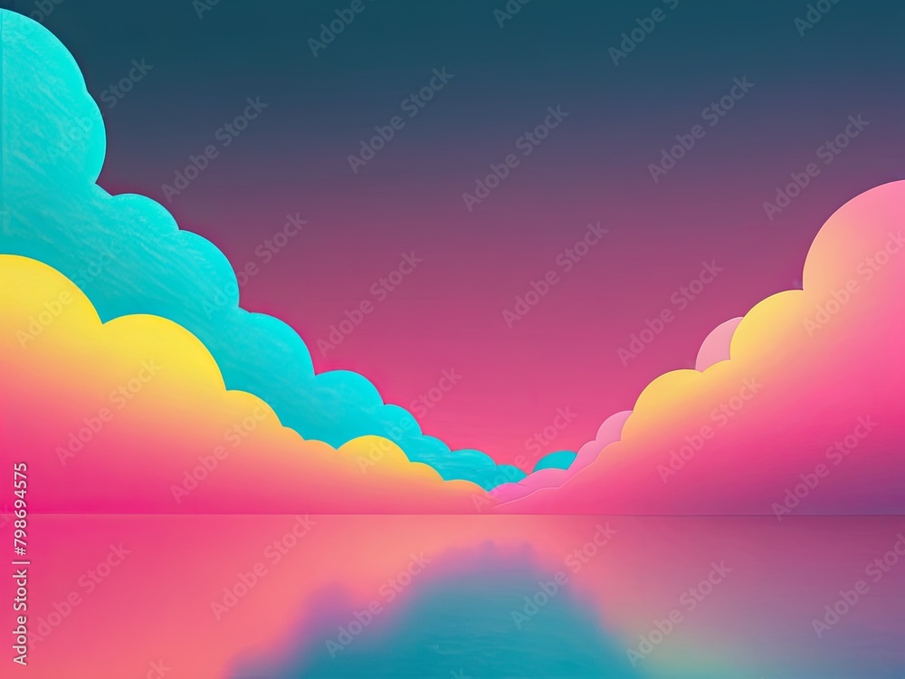 Vibrant waves of color with Generative AI. Vibrant waves of color with Generative AI.