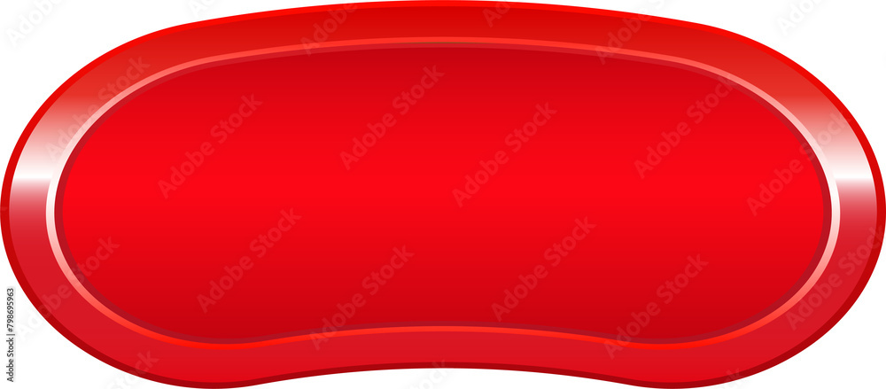Red button for mobile, web, or video games. GUI elements. Red button for mobile, web, or video games. GUI elements.