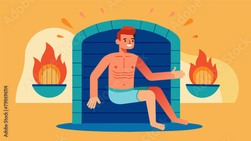 The gentle heat from the infrared sauna trating the muscles and reducing inflammation for those with osteoarthritis..