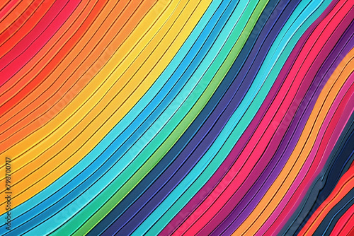 Colorful rainbow stripe pattern for background