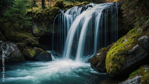 Tateshina Great Falls, Chino City, Nagano Prefecture 